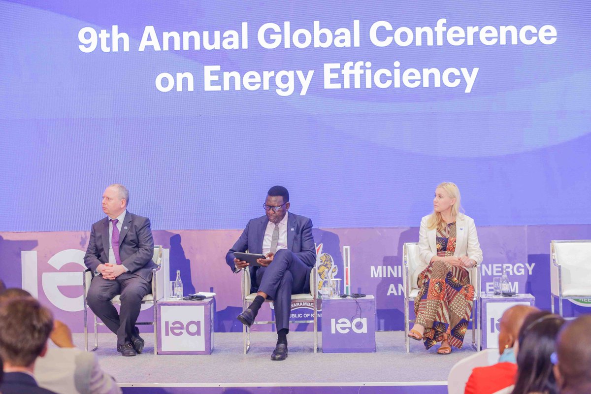 Today, the @IEA #EnergyEfficiency conference kicked off in #Nairobi to discuss doubling efficiency progress by 2030 while ensuring secure & affordable energy for all. Stay tuned for more as @Mission_EE leads tomorrow's discussion on 'Accelerating Energy Efficiency in Buildings'.