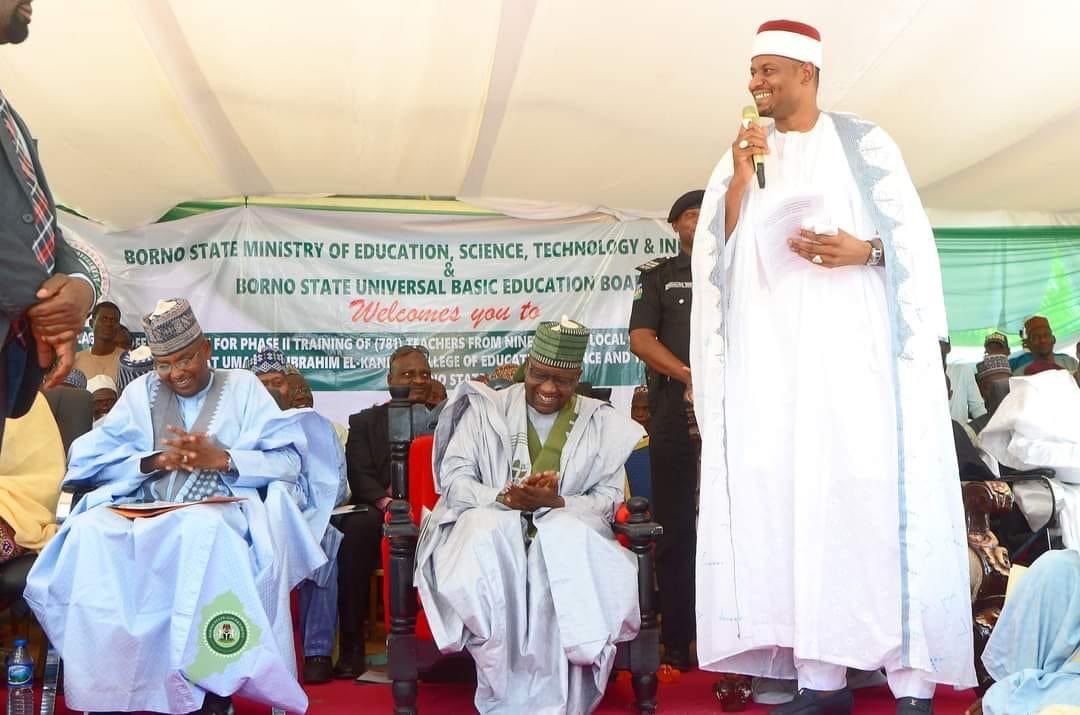 bamalgmedia's tweet photo. Borno State Governor  Prof. Babagana Zulum, represented by his Deputy Hon. Umar Usman Kadafur, has launched a three-month training workshop for 781 teachers from 19 Local Government Education Authorities in Bama yesterday. https://t.co/0uFMWqxSH5