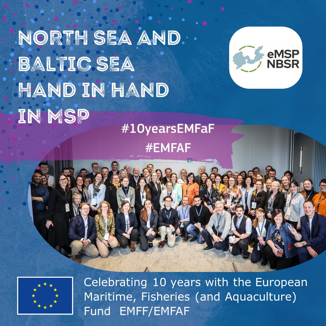eMSP NBSR Project (@emspproject) on Twitter photo We are proud to contribute to a more #SustainableBlueEconomy and better #MaritimeSpatialPlanning in Europe 🇪🇺
thanks to the European Maritime Fisheries (and Aquaculture) Fund #EMFF #EMFAF
Happy #10yearsEMFaF🎏 from <a href="/eMSPproject/">eMSP NBSR Project</a> team of the #NorthSea and #BalticSea 🌊 We are proud to contribute to a more #SustainableBlueEconomy and better #MaritimeSpatialPlanning in Europe 🇪🇺
thanks to the European Maritime Fisheries (and Aquaculture) Fund #EMFF #EMFAF
Happy #10yearsEMFaF🎏 from <a href="/eMSPproject/">eMSP NBSR Project</a> team of the #NorthSea and #BalticSea 🌊