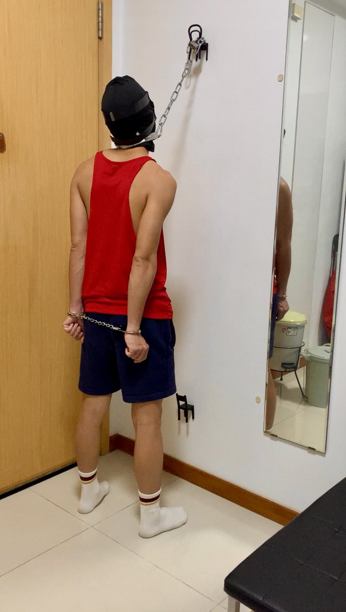 ColeConnor7's tweet photo. The kinky master is out to catch bois again. 😈

Part 1 of 5:

Captured a caged boi @babarblacksheep after his game. I slowly stripped the nervous boi down to prepare him for what is coming for him. https://t.co/FBZv8SqixU