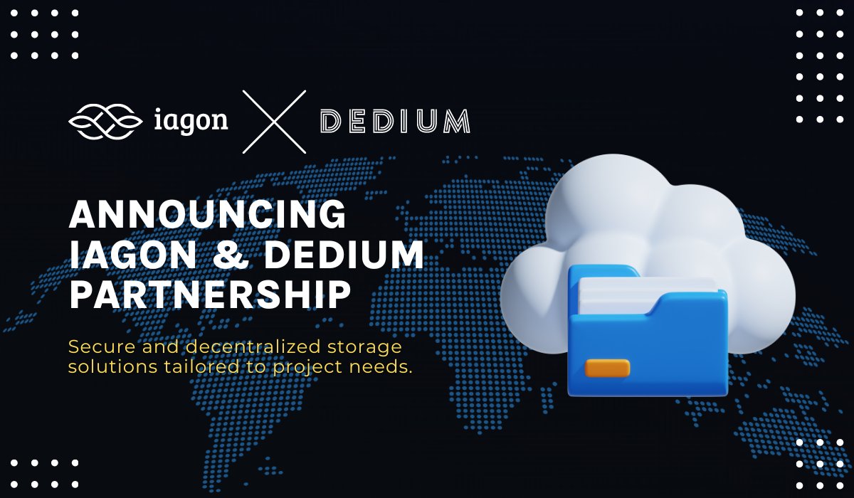 Iagon x Dedium Partnership Announcement 🤝 We are thrilled to announce our partnership with Dedium, a decentralized network providing access to GPU resources for AI & ML training, rendering and more. Together, Iagon and Dedium will advance the DePin industry on Cardano. While