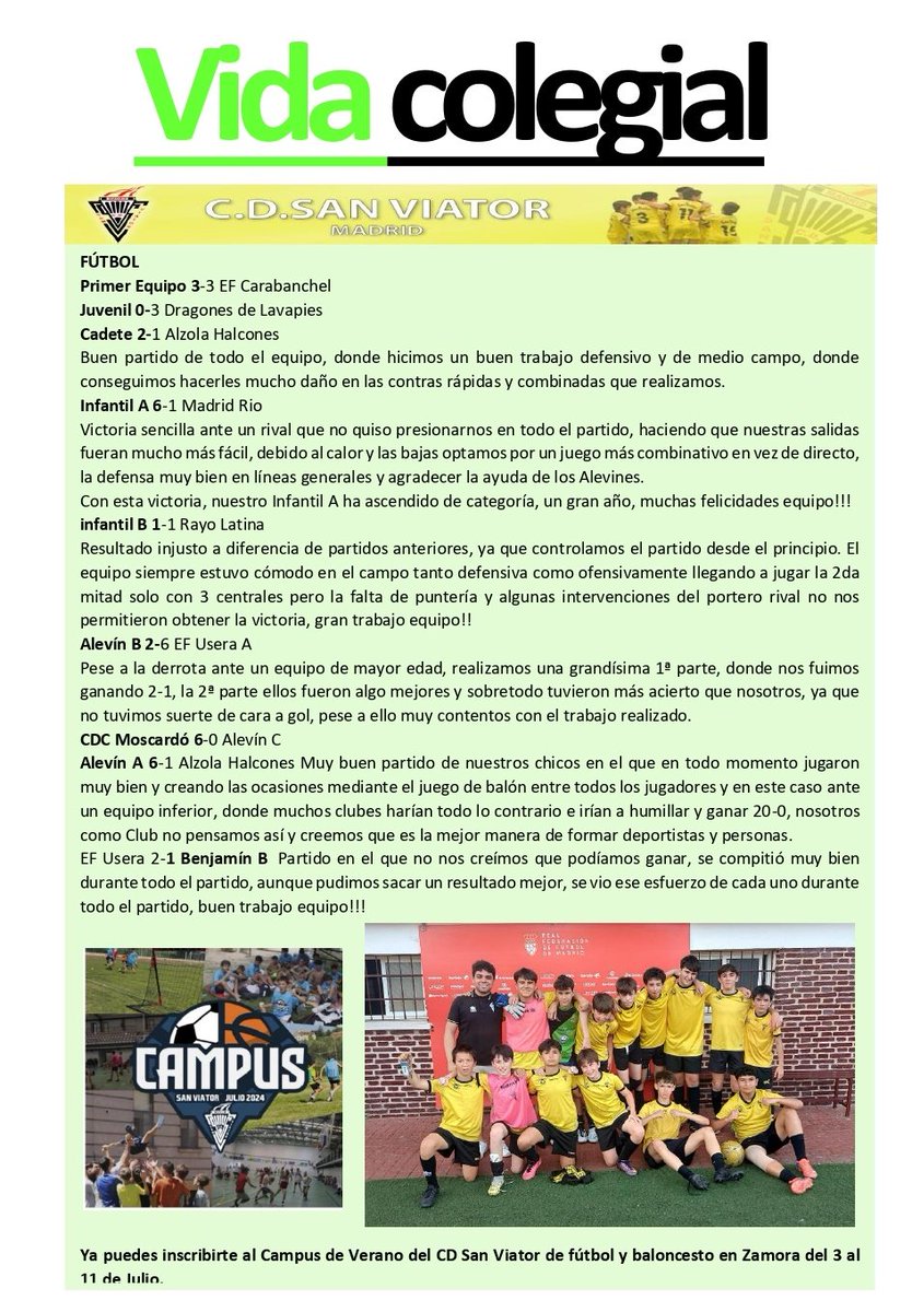 Hoja colegial
#sanviatormadrid #infosanvi #sanvicamina