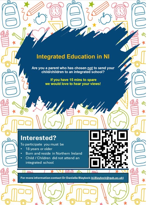 New study alert! My students are exploring attitudes towards education in Northern Ireland. If you are a parent in Northern Ireland, consider participating! tinyurl.com/QUBIE2024