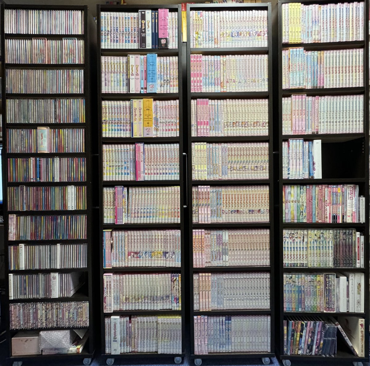 プリキュア20年分のCDと円盤、TVシリーズと映画までフルコンプリート