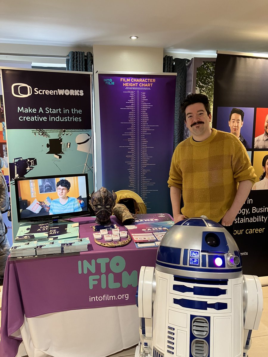 Great day so far at <a href="/NISCACareers/">NISCA</a>  Spring Conference <a href="/LaMonHotel/">La Mon</a>.
Come along, meet R2D2 and learn all about screen careers and our ScreenWorks &amp; Story Builder programmes!