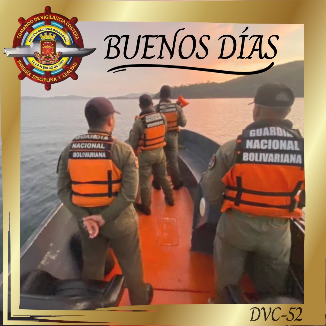La #GNB a través del Comando de Vigilancia Costera mediante labores de patrullaje Marítimo por las costas venezolanas, garantizan la seguridad y la paz de nuestro pueblo.