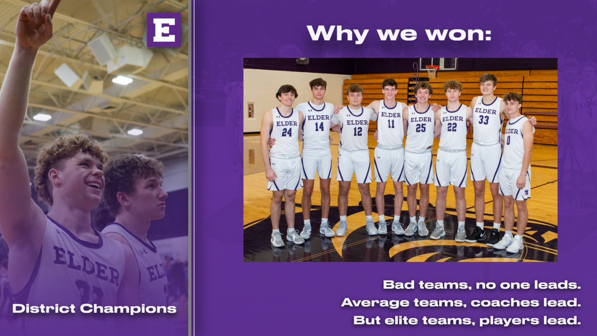 Happy Graduation Day, Class of 2024.

The treasure is not the trophies and nets, but the memories and the friendships.<a href="/ElderBasketball/">Elder Basketball</a> 

<a href="/GerryMc29544841/">Gerry McDonald</a> <a href="/HockenberryGino/">Gino Hockenberry</a> <a href="/RyanBrass12/">Ryan Brass</a>  <a href="/Drewmurph15/">Drew Murphy</a> <a href="/TylerRichie31/">Tyler Richie</a> <a href="/Breitfelder24/">Thomas Breitfelder</a> <a href="/ty_johnson41/">Tyler Johnson</a> <a href="/JakePriestle/">Jake Priestle</a> <a href="/SamJones2024/">Sam Jones</a> <a href="/NNick125/">Nick Kramer</a>