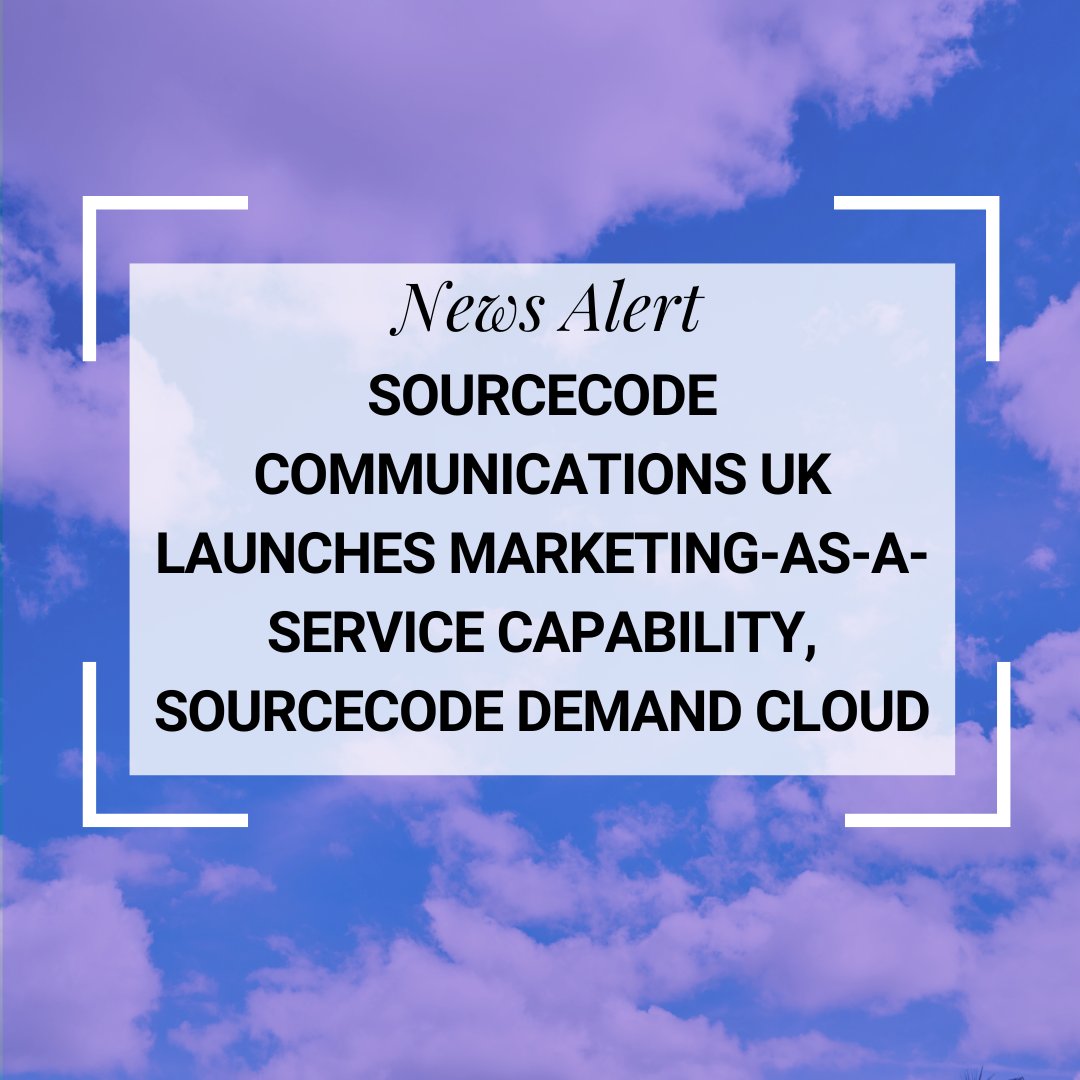 SourceCodeComms's tweet image. 🇬🇧 Introducing our latest service offering in the UK: SourceCode Demand Cloud, our marketing-as-a-service capability. This innovative new offering combines a range of services from demand generation and ABM, to paid search, SEO, and CRM.
ow.ly/FMHr50ROABY