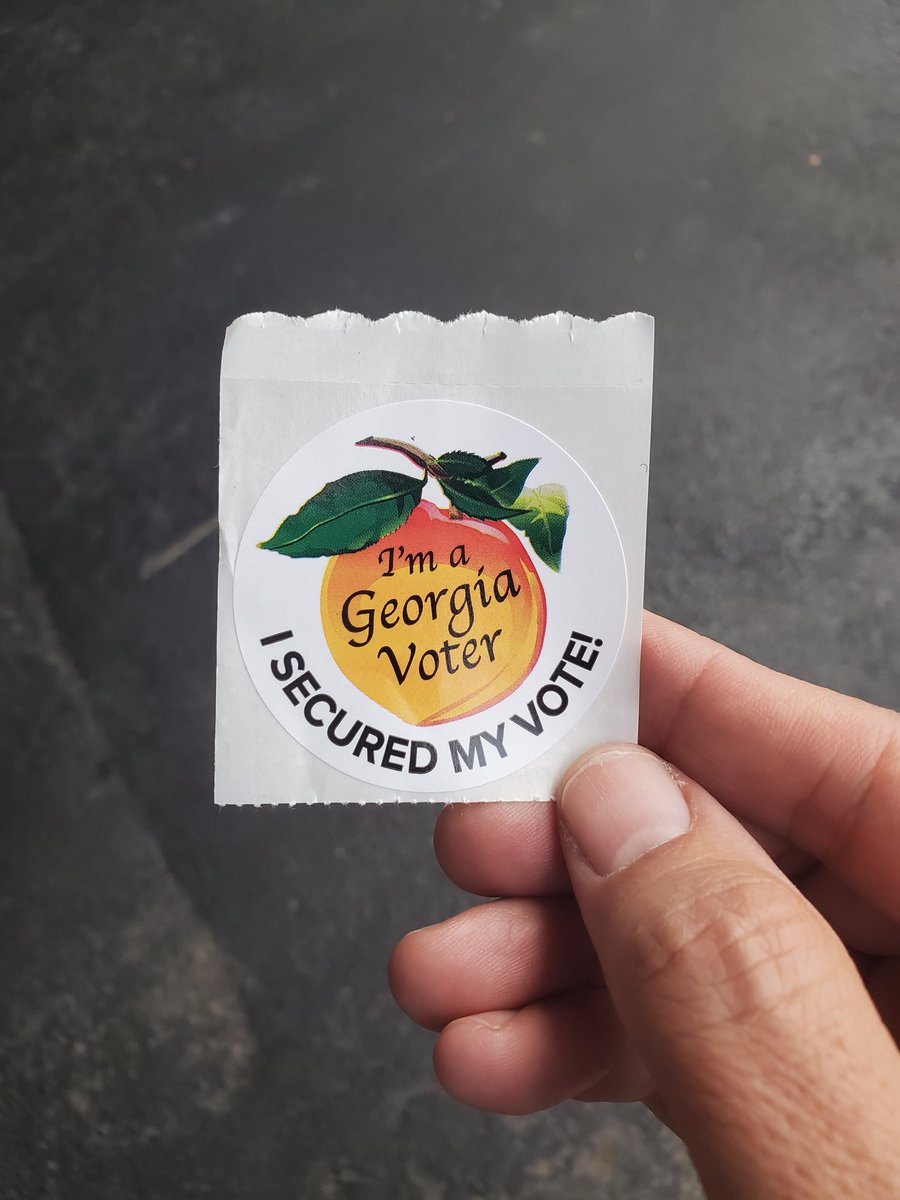 Sam_Teasley's tweet photo. My polling location's first voter today https://t.co/2FC1gG9zJU
