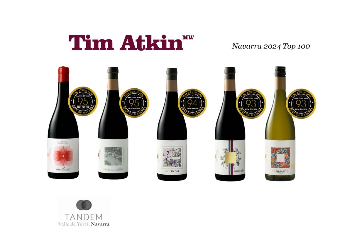 Exciting to read <a href="/BethcWillard/">Beth Willard</a>  beautiful article 'Navarra 2024 Top 100 for <a href="/timatkin/">Tim Atkin</a> catching our essence with precision.
We are so happy with the scores. 
95 to Ars Memoria 2014 and Incolume 2022
Ars Nova 2016 received 94. Mácula 2015 and Inmácula 2020 93. Muchas gracias Beth