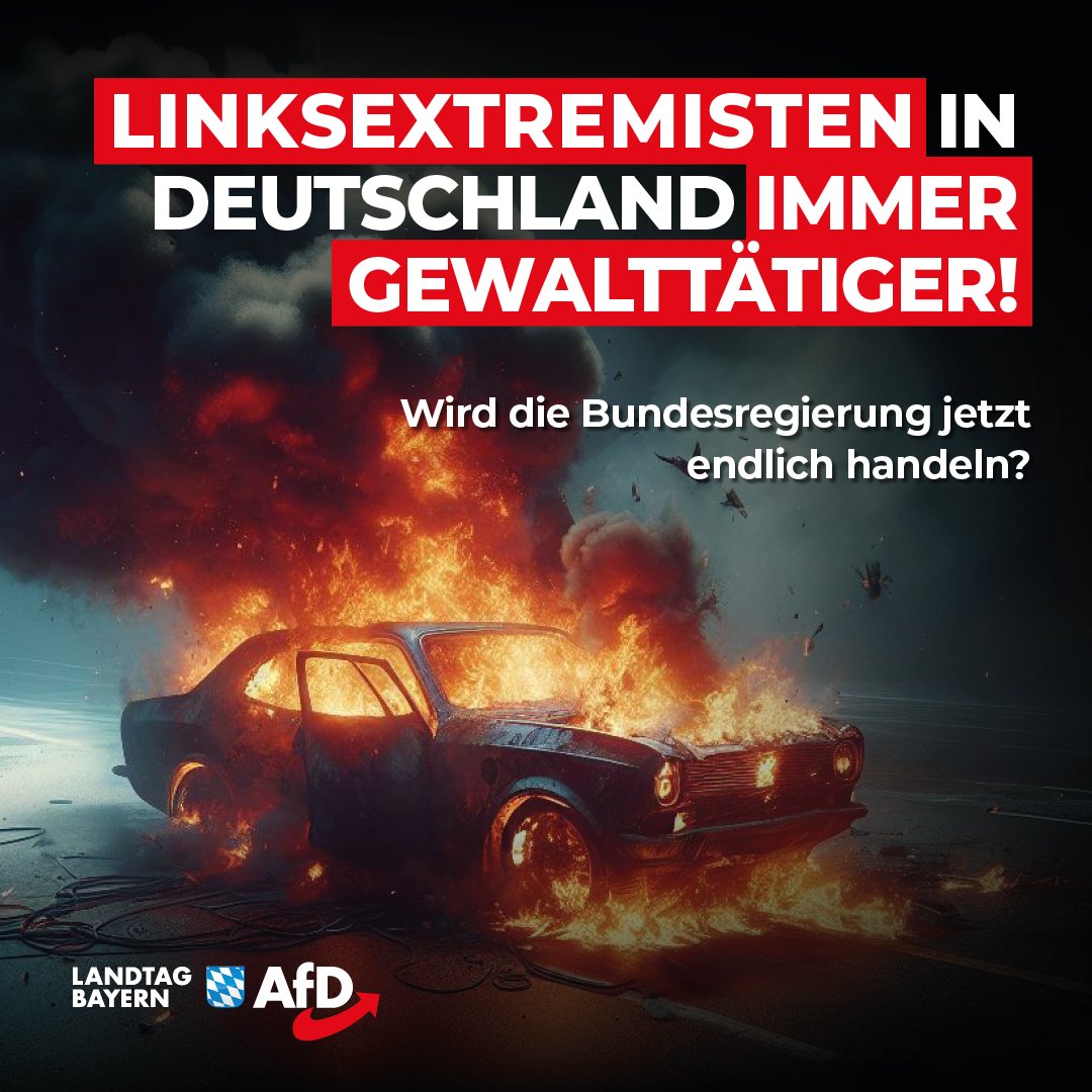 +++ Linksextremisten in Deutschland immer gewalttätiger – Wird die Bundesregierung jetzt endlich handeln? +++ Die Anzahl registrierter linksextremistischer Gewalttaten ist 2023 um neun Prozent gegenüber dem Vorjahr gestiegen (916 Fälle), dabei wurden 327 Personen verletzt – 43