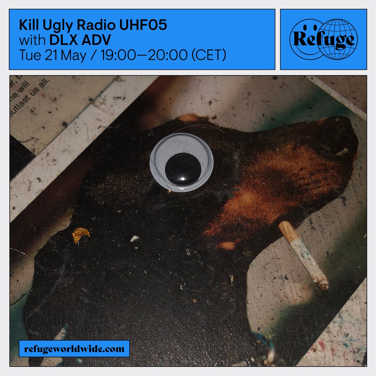 DLX ADV ruling the airwaves tonight. Kill Ugly Radio transmits from 6pm GMT // 7pm CET. Ultra high frequency on <a href="/RefugeWorldwide/">Refuge Worldwide</a>