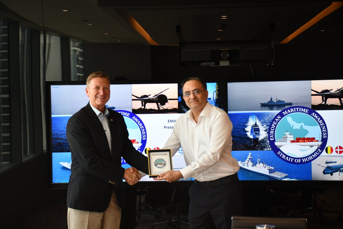 EMASoH had a meeting with <a href="/Navig8Group/">Navig8</a> . Navig8 offers industry-leading access to information from across the globe.
EMASoH gave a presentation about its role in #maritimesecurity in the Gulf, explaining the benefits for shipping companies to report to EMASoH.
