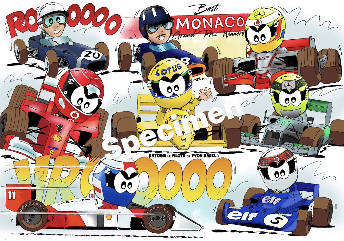 Le bon Timing pour lancer le Nouveau VROOAART « Monaco Grand Prix Best Winners » ! 🤩🤩🇲🇨🇲🇨 Senna, Prost, Schumacher, Stewart et consorts font VROOAAAaaa sur vos murs pour 26 exemplaires numérotés à Commander ICI 👉 antoinelepilote.com/categorie-prod… Un Cadeau Dédicacé pour les 10 premiers
