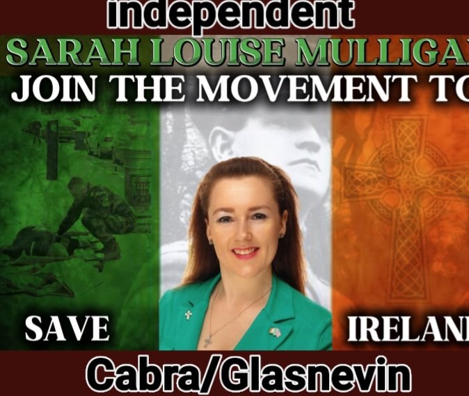 #makeirelandsafeagain #votesarahlouisemulligan #cabraglasnevin please could everyone share this. This woman has done so much for the Irish people. A patriot and a legend. Sarah is running in the local elections in xabra and Glasnevin. Please consider Sarah for your vote.