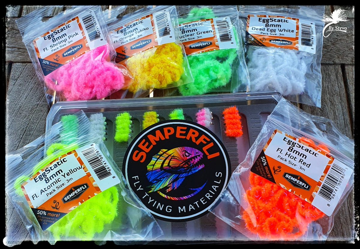 semperfli's tweet photo. Sunglasses needed for these egg flies tied by Stephane Perick using our EggStatic! No problems in the fish seeing these!
#semperfli #semperfliproteam #semperfliflytying #eggstatic #flytying #flyfishing #eggs #eggfly #flugfiske #fluefiske #trout #troutflies #troutfishing https://t.co/mPm8LETOrb