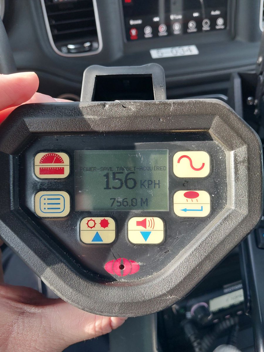 #OPP officers are focused on speed enforcement on our highways. In back to back traffic stops at #Hwy400 SB south of King Rd an #AuroraOPP officer stopped vehicles traveling at 156 kph and 146 kph. Both drivers charged with speed related HTA offences. #SlowDown #DriveSafe ^nm