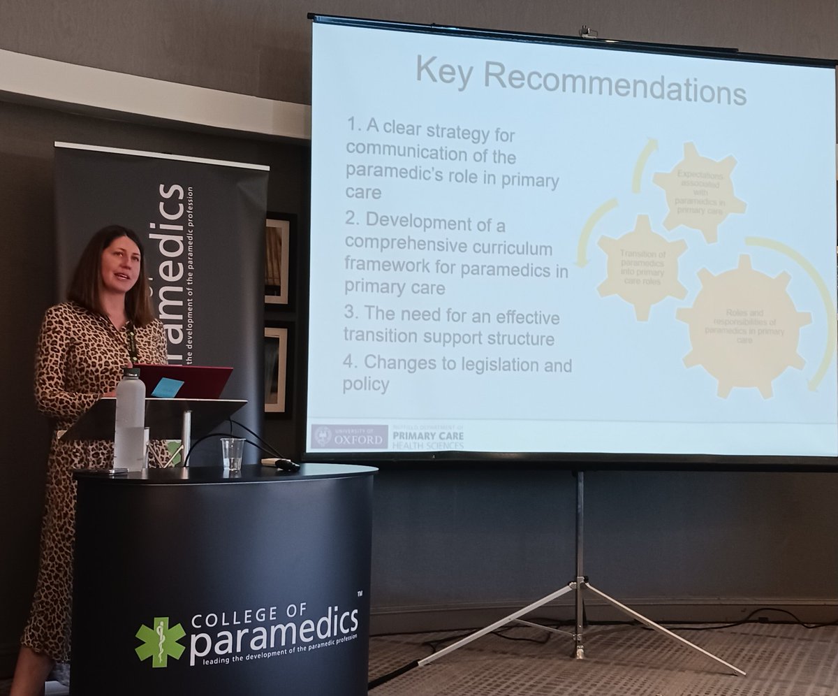 Excellent presentation on the optimal use of #Paramedics in #PrimaryCare by @georgette_eaton #ParaResearch @ParamedicsUK