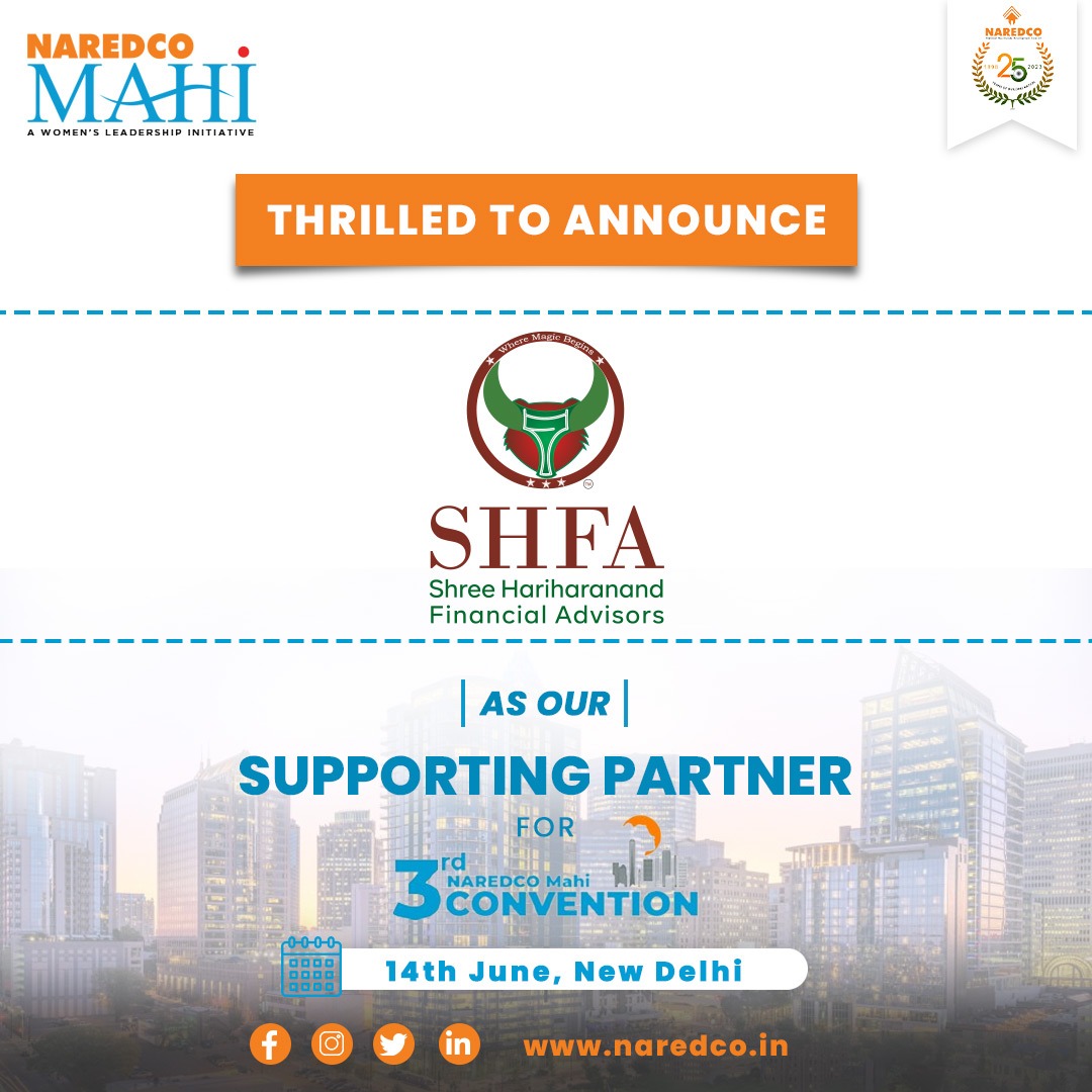 A huge thanks to our supporting partner, Shree Hariharanand Financial Advisors , for making the NAREDCO Mahi 3rd Convention possible! Your support ensures we deliver a top-notch experience. #GratefulPartner #NAREDCO #SupportingPartner #NAREDCOMahiConvention #Convention #Event