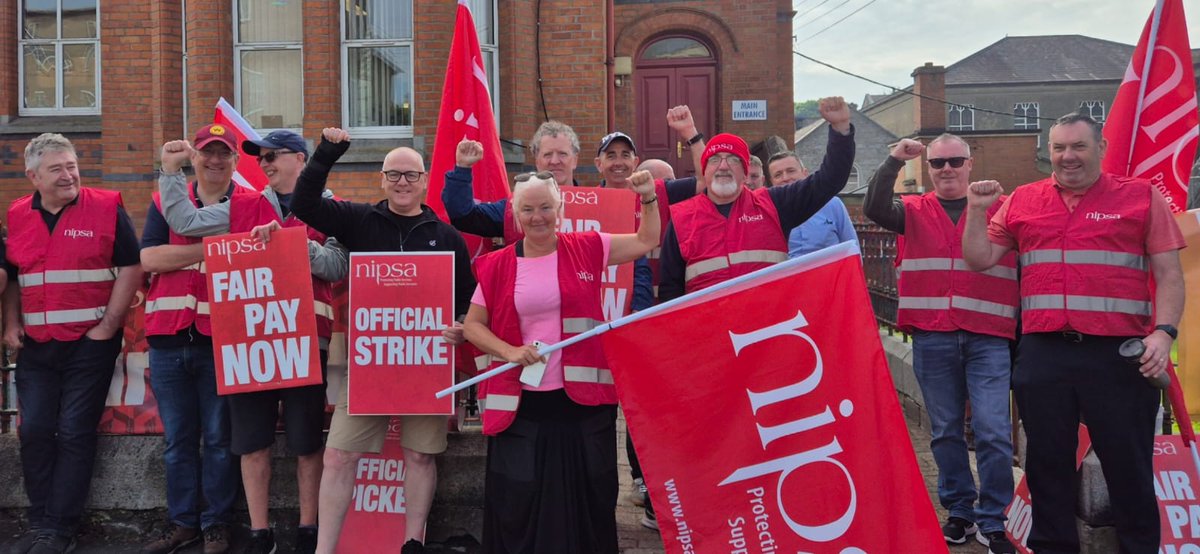 Day 2 Education workers strike. Newry picket line #FairPayNOW #solidarity