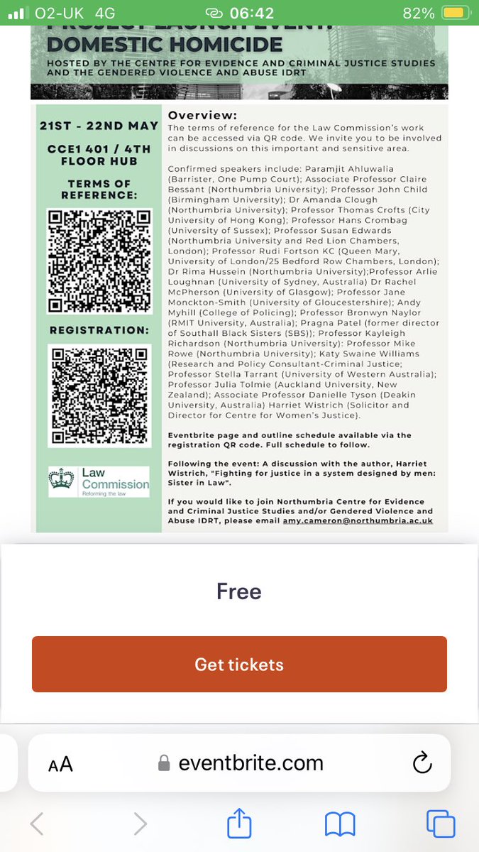 All my legal heroes in one room for the <a href="/Law_Commission/">Law Commission</a> Project Launch Event on Defences for Victims of Domestic Abuse Who Kill Their Abusers at <a href="/NorthumbriaUni/">Northumbria Uni</a> - lots of food for thought for my PhD thesis