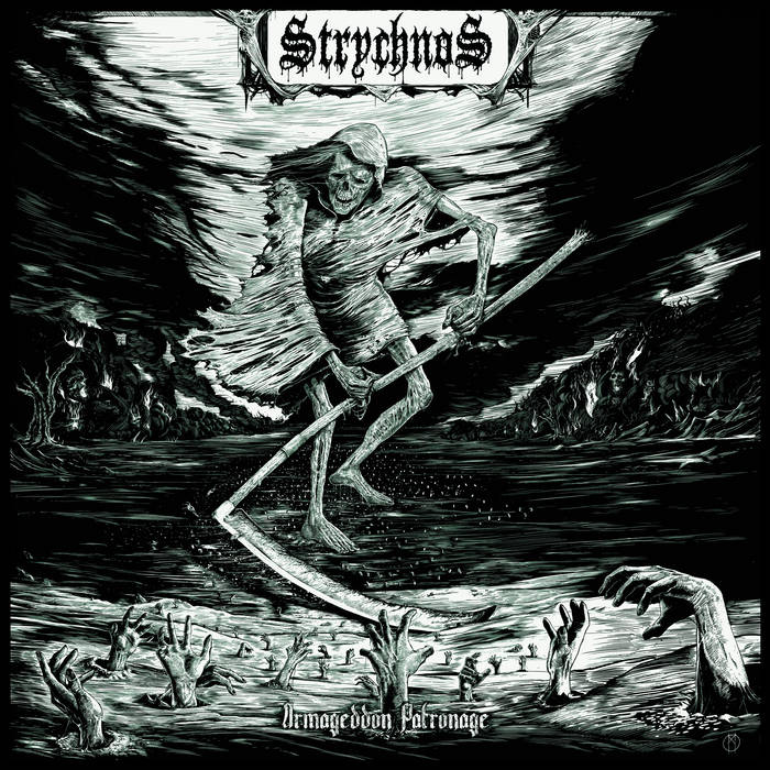 OUTTA 10? REVIEWS: Strychnos' 'Armageddon Patronage' is an impressive death metal assault. With ferocious riffs, punishing drums, and powerful growls, it offers relentless intensity and raw energy. Each track is meticulously crafted, making it a standout album. Recommended! 💀🔥