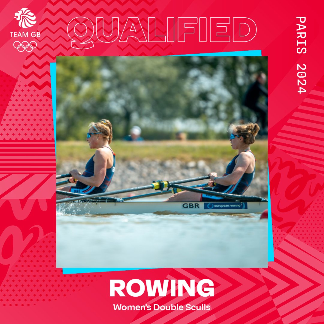 The final boat 🙌 Mathilda Hodgkins Byrne and Rebecca Wilde have qualified our W2x for @Paris2024 at the Final Olympic Qualification Regatta 🚣‍♀️ 📸 Benedict Tufnell