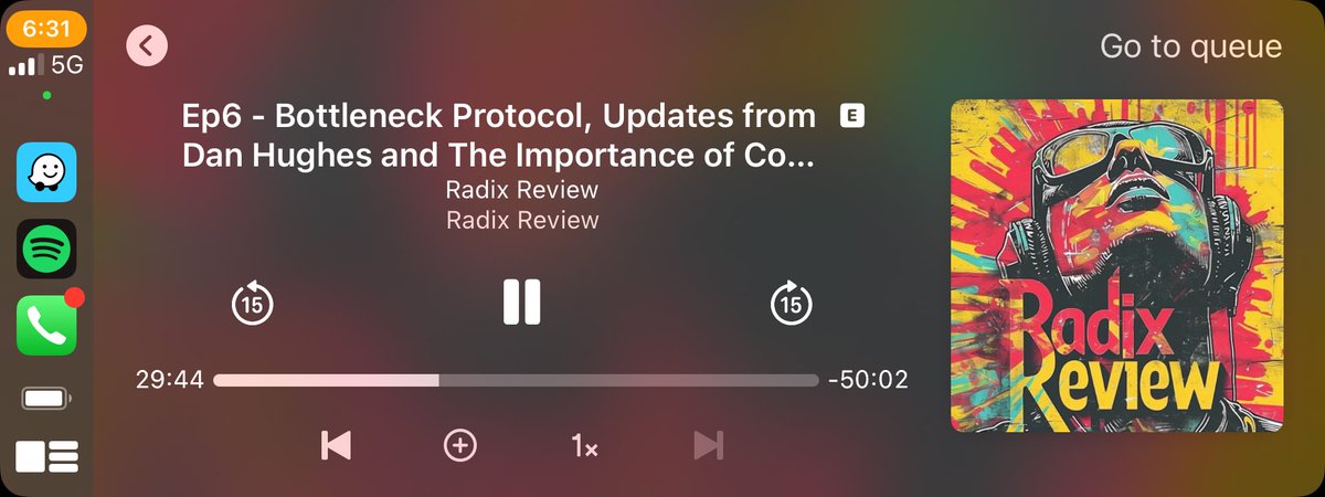 Listening to @fuserleer as he breaks down @radixdlt’s most recent updates to @zombieXRD @felixXrd and myself Tune in to RADIX REVIEW on Spotify and Apple Podcasts Recorded live every Friday @ 8PM UTC right here on X. 🫡