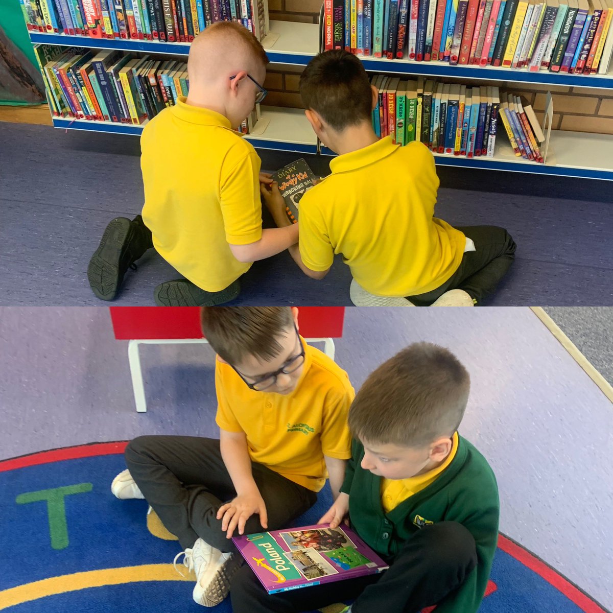 Primary 4/5 enjoyed a visit to our local library today. We loved having the opportunity to explore new books and spend time reading books by our favourite authors.  📖📚@scottishbktrust @LibrariesNL #readingschool