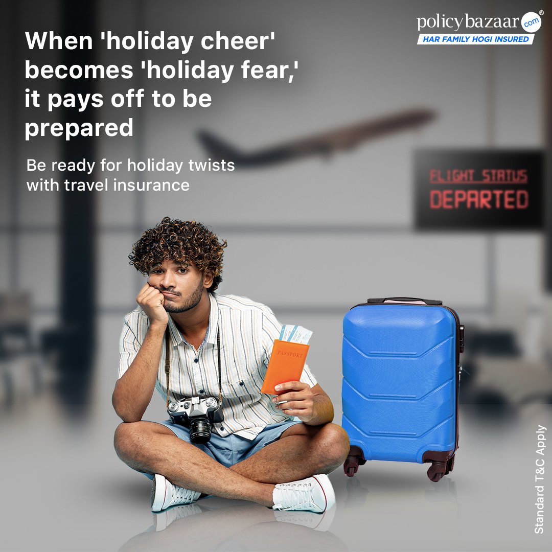 Enjoy the cheer, prepare for the fear. Compare and buy travel insurance now. #Policybazaar #Insurance #Travel #TravelInsurance #PolicybazaarforBusiness