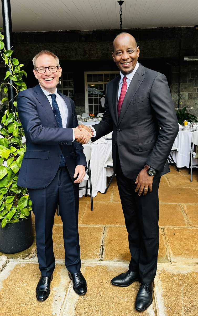 Meeting British High Commissioner to Kenya HE Neil Wigan in Nairobi.
