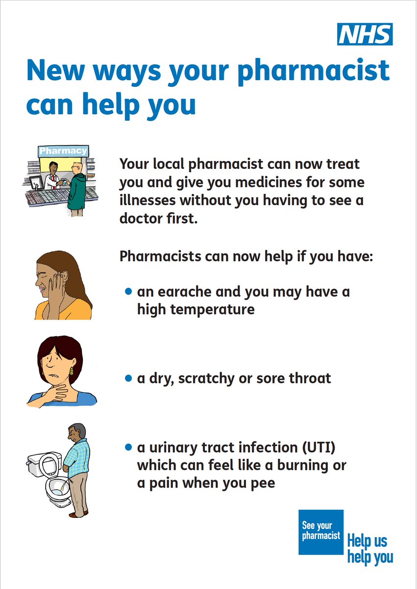 InclusionNorth's tweet photo. Your local pharmacist can now treat you and give you medicines for some illnesses without you having to see a doctor first. Find out more at https://t.co/Ofvtri1iyr
#Pharmacy #Medicine #EasyRead #HelpAvailable #LearningDisability https://t.co/ONmA99Hnjt