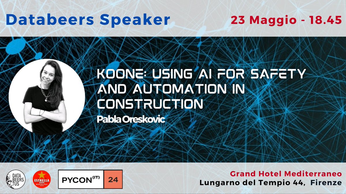 databeersTUS's tweet image. Last but not least Pabla Oreskovic ci darà degli spunti su cosa può fare l'IA in contesti non proprio canonici.
No, ragazzi non vi monterà R2D2 della Lego in scala 1:1 che avete comprato a Natale.
Ci vediamo al @pyconit con @EstrellaDammEs : eventbrite.it/e/biglietti-da…