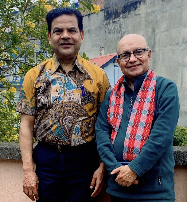 A click with Dr. Kul Chandra Gautam <a href="/KulCGautam/">Kul Chandra Gautam</a> my impressive global leader 🙏