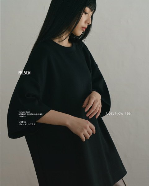 1Shinkirou's tweet photo. MELSIGN®
-
- Cozy Flow Tee  -
-
Color : BLACK
-
Size : S 〜 XL
-
Price : ¥ 9,500 ( in tax )
-
https://t.co/pOl2HVLgsh
- 
#MELSIGN #メルサイン https://t.co/9uFYjBvCte