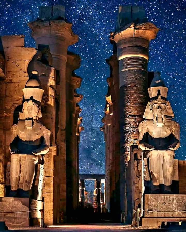 Luxor temple at nigh🇾🇪