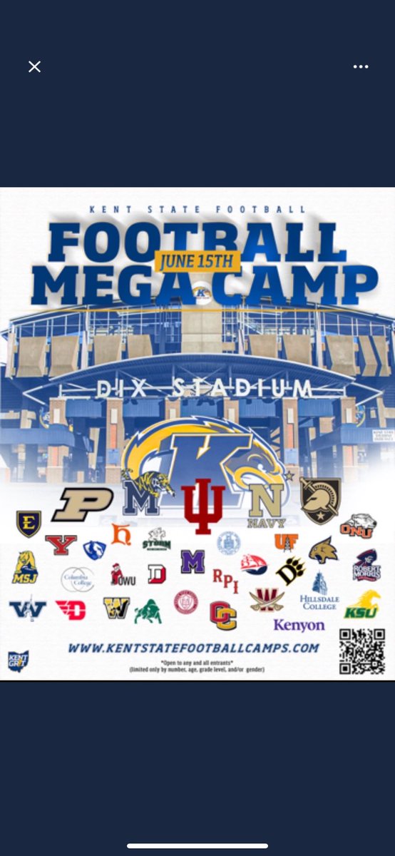 Thank you for the camp invite <a href="/keegan_linwood/">Keegan Linwood</a> <a href="/KentStFootball/">Kent State Football</a> <a href="/CoachEzell45/">Chris Ezell</a>