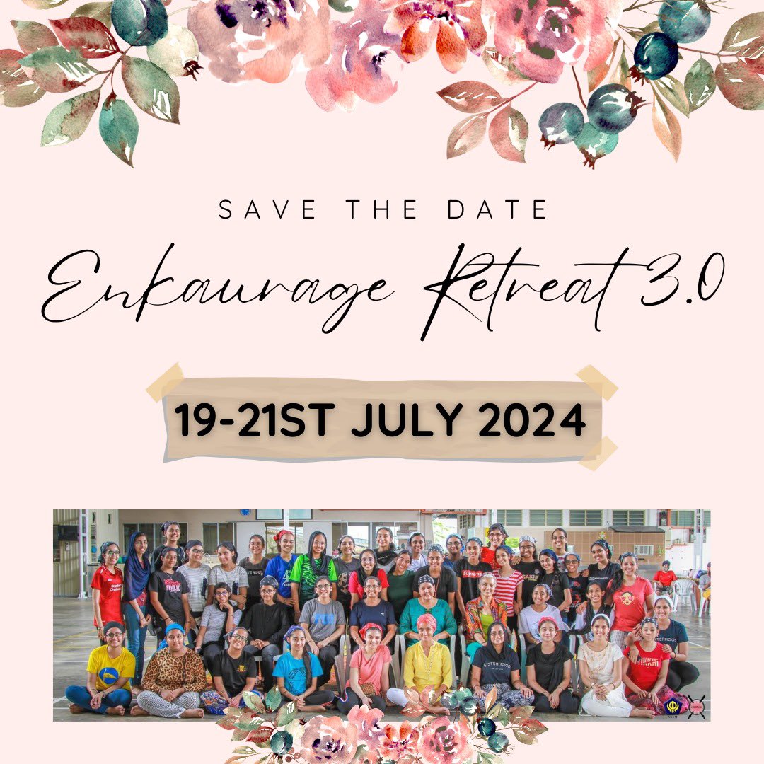 🌸 Save the Date! 🌸 

Join us for Enkaurage Retreat 3.0 – a weekend of sisterhood, growth, and empowerment. Mark your calendars for July 19-21, 2024! 💪🏼✨  

#Sisterhood #Empowerment #EnkaurageRetreat3.0