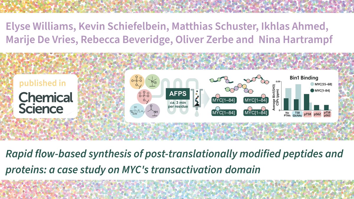 UZH Chemistry (@uzh_chemistry) on Twitter photo Rapid flow-based synthesis of post-translationally modified peptides and proteins will enable the systematic study of these PTM functions and interactions at a molecular level. #UZH_Chemistry, <a href="/NinaHartrampf/">Nina Hartrampf</a> @elysetwilliams: pubs.rsc.org/en/content/art… Rapid flow-based synthesis of post-translationally modified peptides and proteins will enable the systematic study of these PTM functions and interactions at a molecular level. #UZH_Chemistry, <a href="/NinaHartrampf/">Nina Hartrampf</a> @elysetwilliams: pubs.rsc.org/en/content/art…