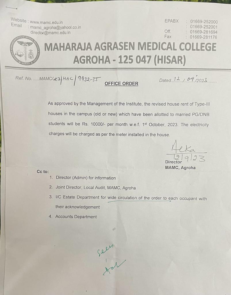 Parmana75684584's tweet photo. Shocking news🚨

Authorities of @mamcagroha force for compulsory Mess and charge extra electricity bill on Residents 10k per month.
The condition of mess Is so bad.

They also increase Hostel charges also for Residents.

So many problems faced by residents day by day
#medtwitter https://t.co/xzSMXL7jZ3