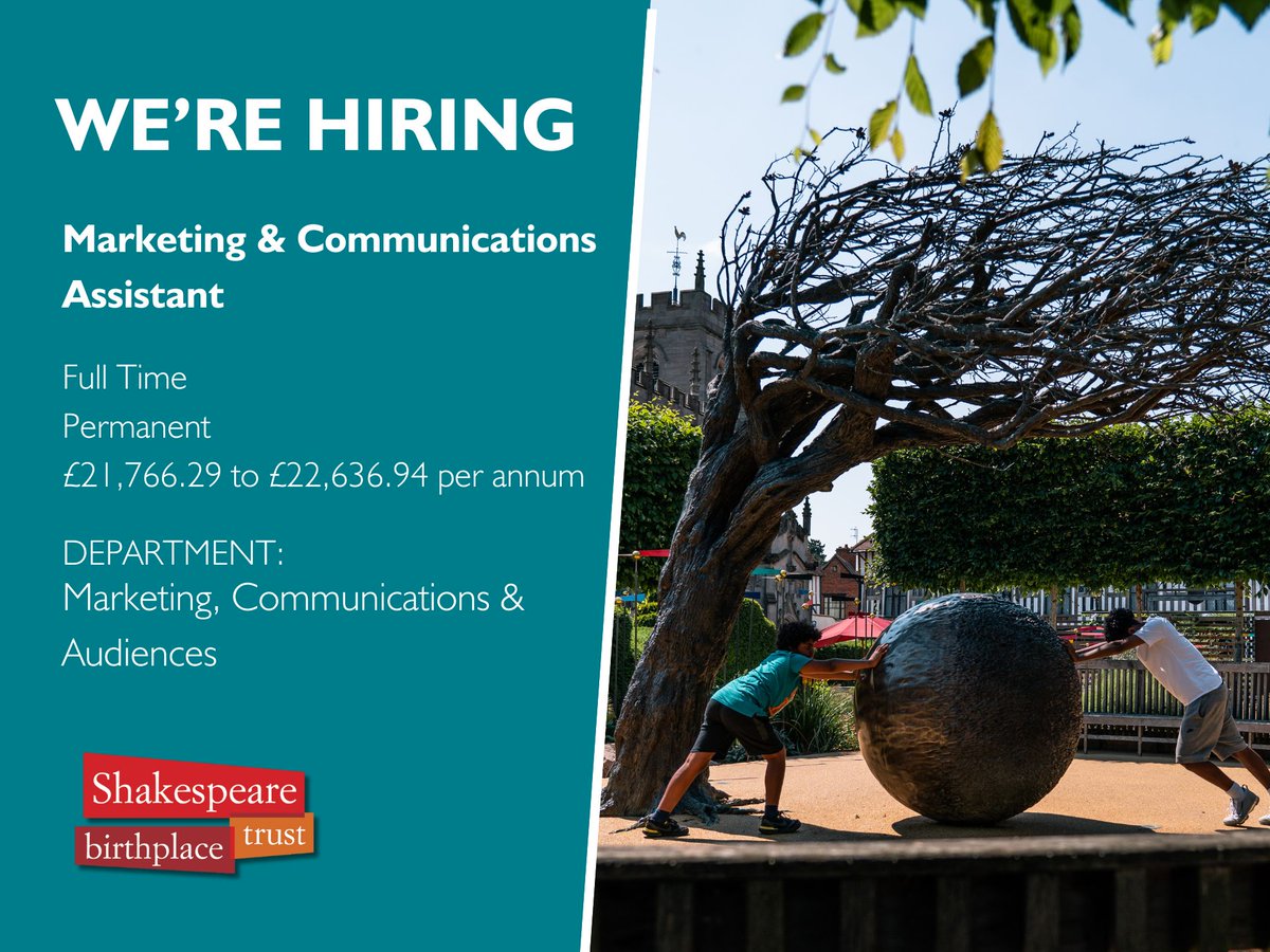 Are you looking to take your first steps into the field of heritage comms?

We’re looking for:
📝A strong writer
🗂️A natural organiser
📈An understanding of delivering marcomms campaigns, incl social media

For more information and to apply: bit.ly/3yjOxoW