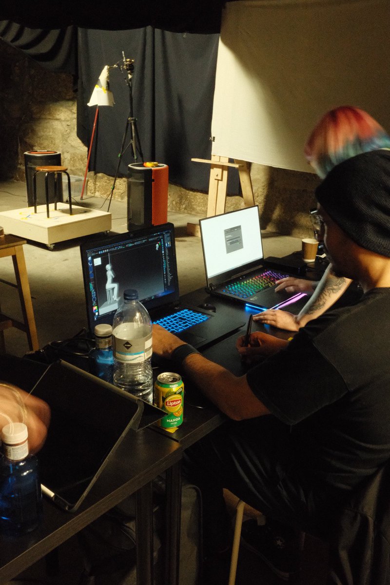 GM . BTS Artists digital sculpting from life model.