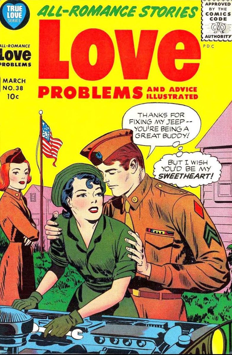 Daily Kirby Romance Covers! March, 1956 Harvey Comics Kirby inks Howard Ferguson letters #romancecomic #comics #JackKirby