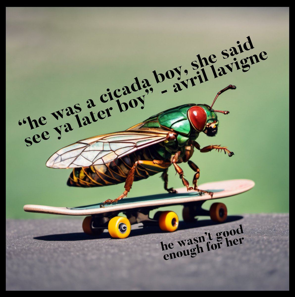 Anyone else sing this when they see a #cicada