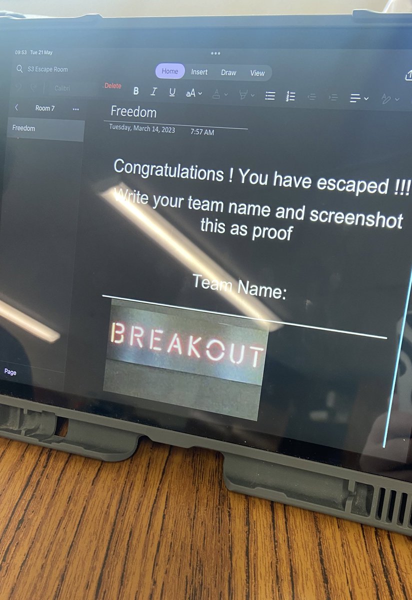 MissDuffHE's tweet photo. S3 working in pairs trying  crack the codes in order to escape from the virtual escape room. All done fab and managed to escape 👏👏  great revision work everyone 🏆🏆 @BannermanHigh @MrsStewart_BHS @BHSFoodTech https://t.co/z9exMmrtiv