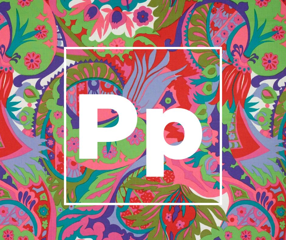 P is for Pavlova
Designed by Contessa Friedlinde di Colbertaldo Dinzl and is a screen-printed cotton
The design was purchased in 1967 from freelance di Colbertaldo Dinzl, who worked from her studio on the shores of Lake Garda, Italy
#TextileArchive #TextileHistory #TextileDesign