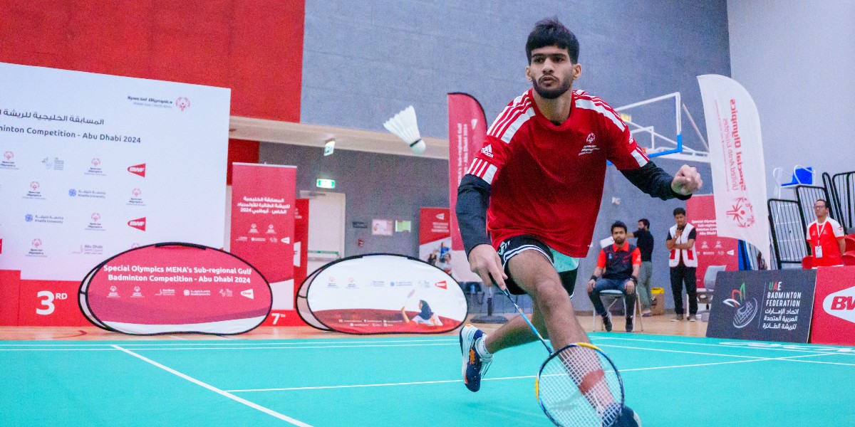 Last week, #SpecialOlympics athletes from the 6 Gulf Cooperation Council (GCC) countries took to the courts at the inaugural Special Olympics MENA Sub-Regional Badminton competition, hosted by @uaeso_. 🏸 #InclusionRevolution