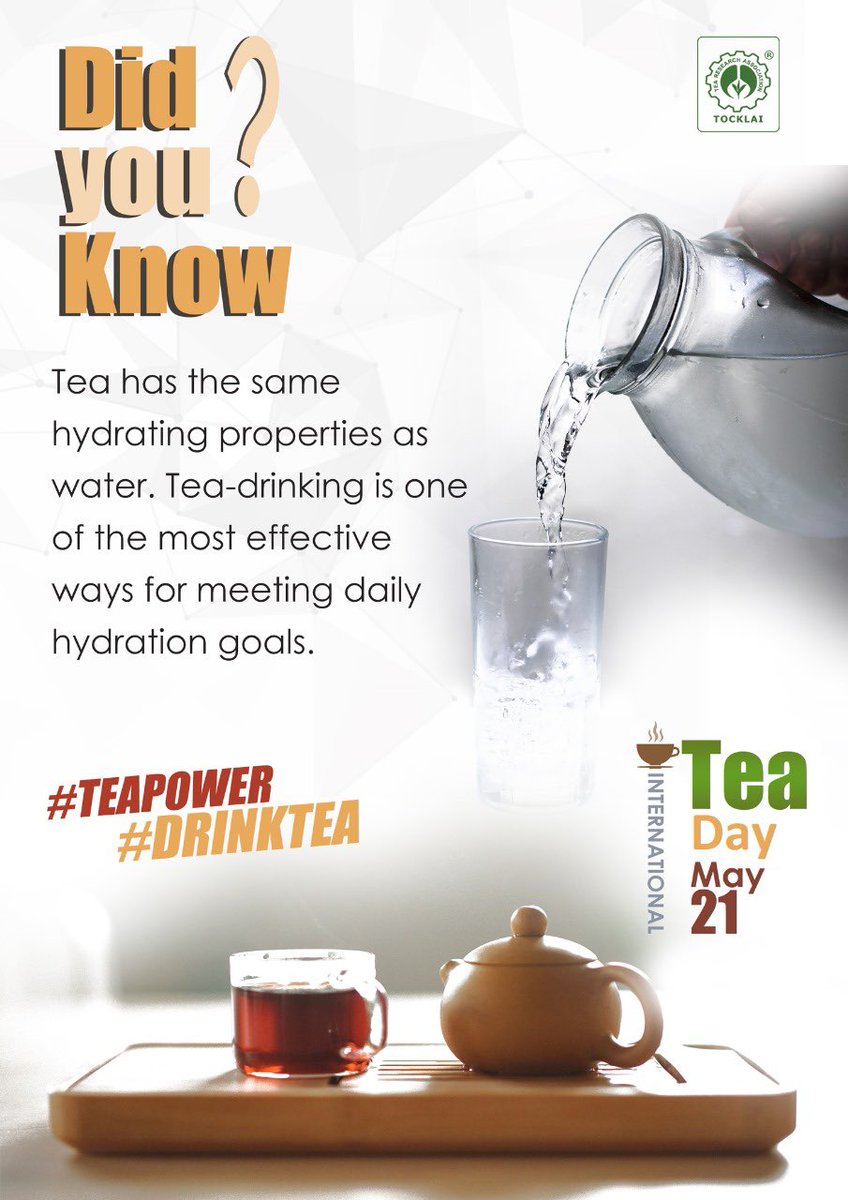 How tea can benefit your health 

#InternationalTeaDay 
#TeaDay #TeaPower #DrinkTea #TeaTime #running #runners #marathon #hydration