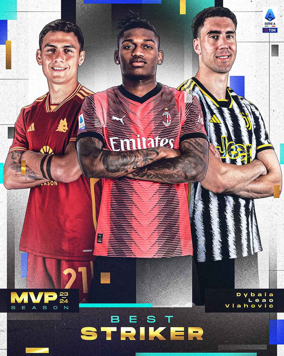 SerieA's tweet photo. 🏆 Chi sarà il MIGLIOR ATTACCANTE #SerieATIM 💎 23/24? ⏳⚽️ https://t.co/rl76NSOa2w