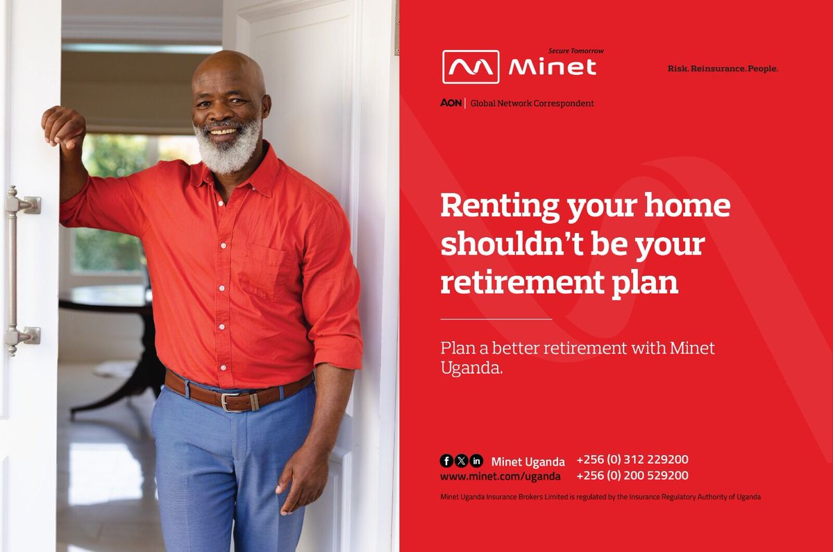 Minet Uganda - Renting your home shouldn't be your retirment plan. Plan a better retirement with us. To talk about your retirement, contact us on: +256-312-229-200 or +256-200-529-200 Or send us an email at info@minet.co.ug #MinetUganda